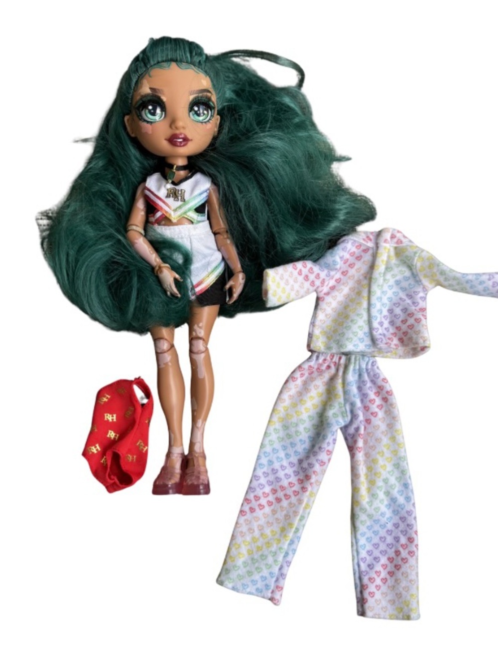 🌈 Rainbow High Doll Rare JEWEL RICHIE with Vitiligo